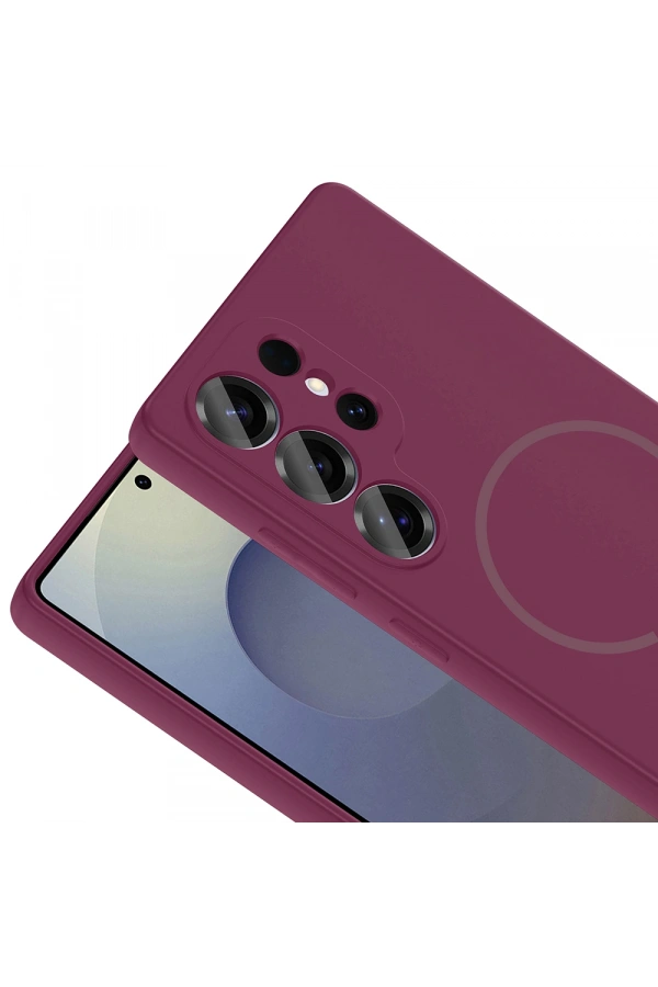 Galaxy S25 Ultra Kılıf M-safe Şarj Özellikli Zore Meta Kapak