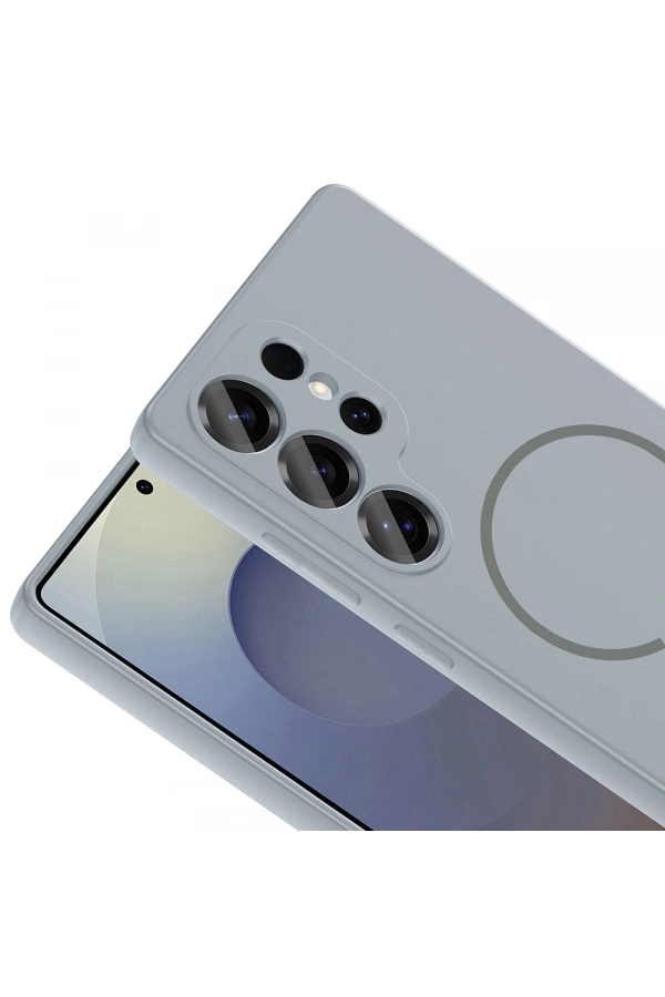 Galaxy S25 Ultra Kılıf M-safe Şarj Özellikli Zore Meta Kapak