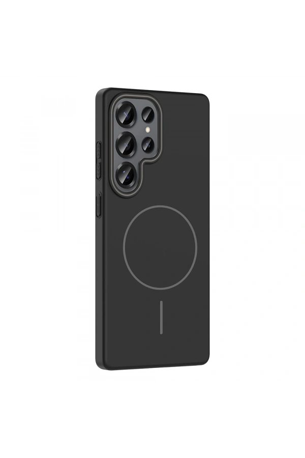 Galaxy S25 Ultra Kılıf M-safe Şarj Özellikli Zore Ruby Sert Kapak