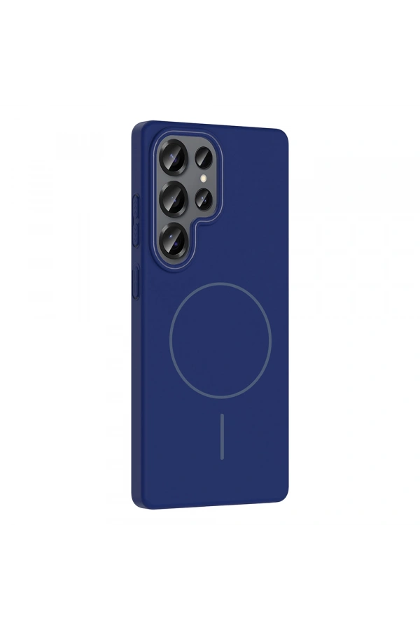 Galaxy S25 Ultra Kılıf M-safe Şarj Özellikli Zore Ruby Sert Kapak