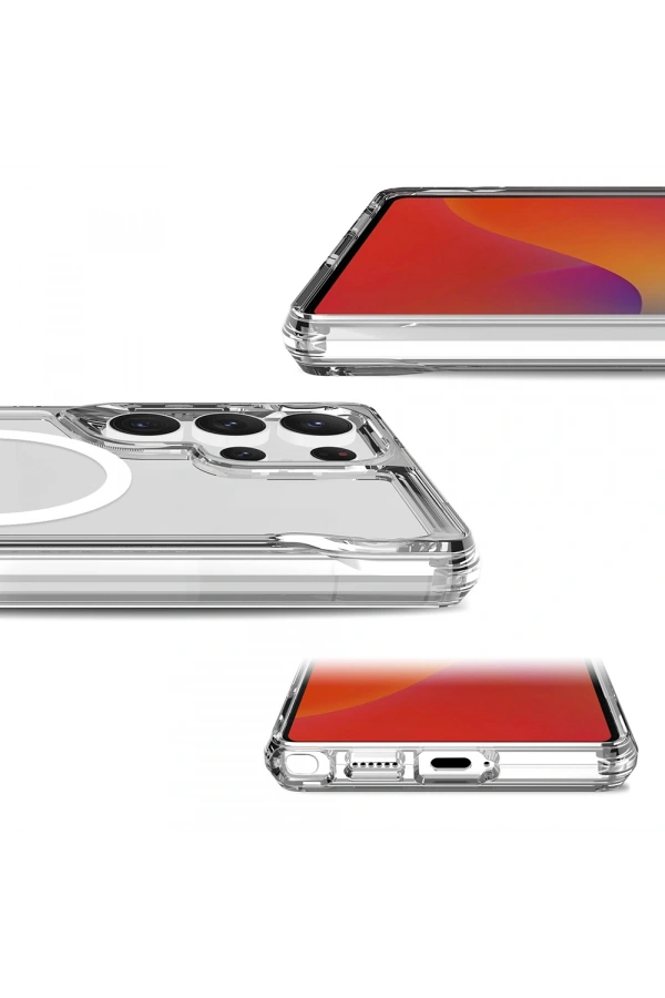 Galaxy S25 Ultra Kılıf Zore M-safe Şarj Özellikli T-Max M-safe Kapak