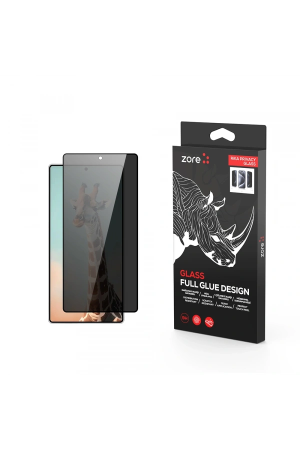 Galaxy S25 Ultra Zore Rika Premium Privacy Temperli Cam Ekran Koruyucu