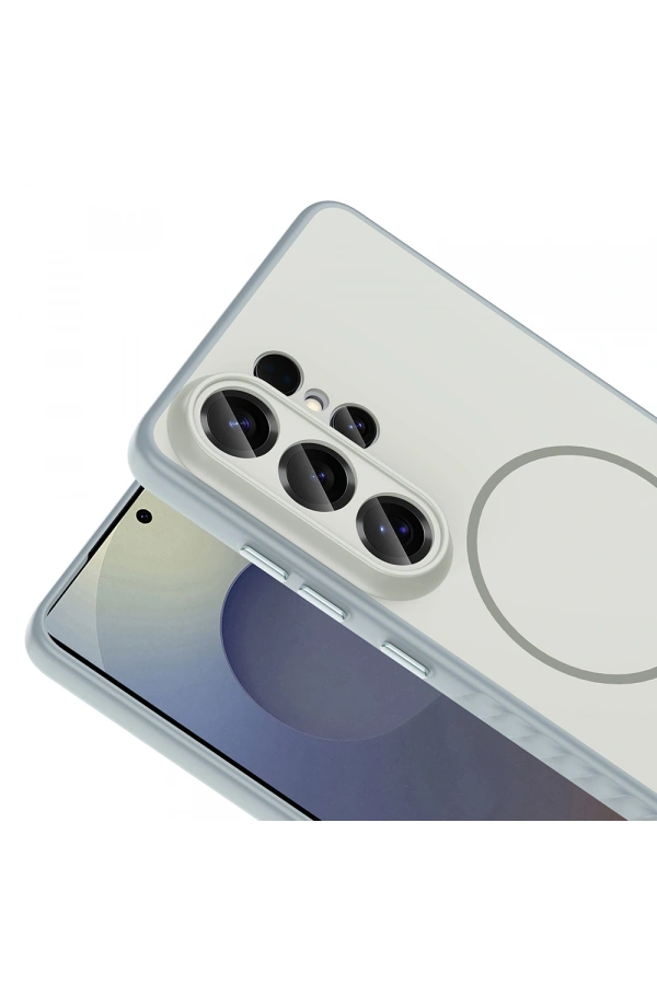 Galaxy S26 Ultra Kılıf M-safe Şarj Özellikli Zore Tea Kapak