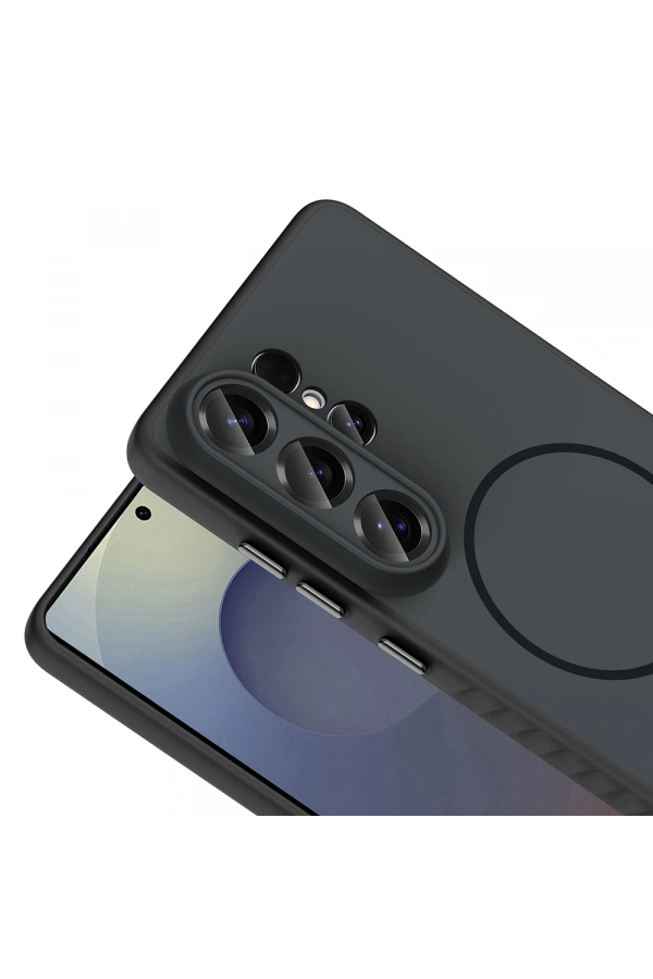 Galaxy S26 Ultra Kılıf M-safe Şarj Özellikli Zore Tea Kapak