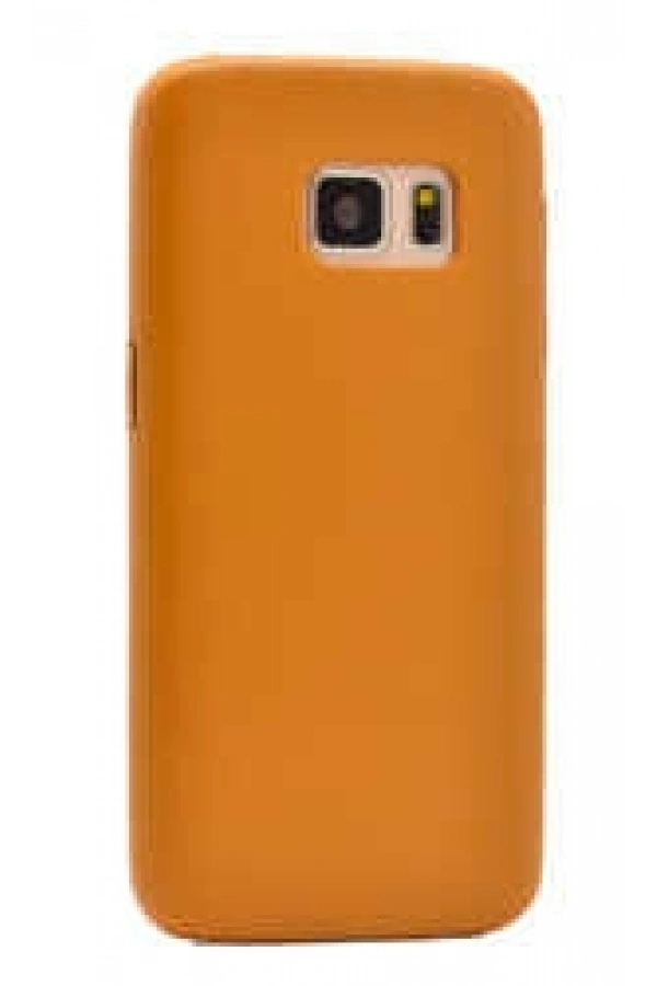 Galaxy S7 Edge Kılıf Zore 1-1 Deri Soft Kapak