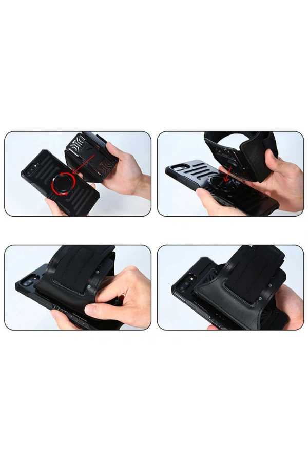 Galaxy S7 Edge Kılıf Zore 2 in 1 Kol Bandı