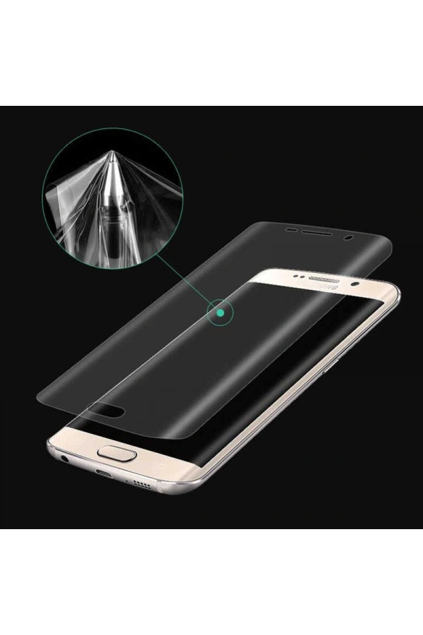 Galaxy S7 Edge Zore Süper Pet Ekran Koruyucu Jelatin