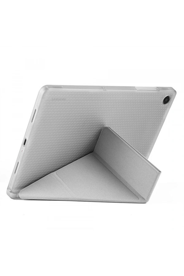Galaxy Tab A11 Plus Kılıf Zore Tri Folding Kalem Bölmeli Standlı Kılıf