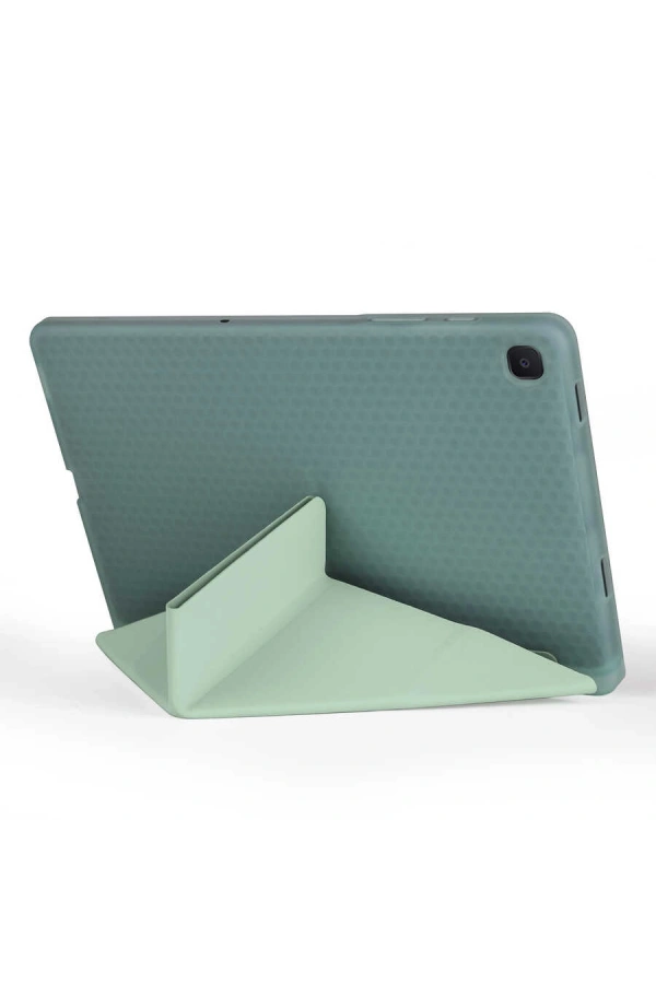 Galaxy Tab A7 10.4 T500 2020 Kılıf Zore Tri Folding Kalem Bölmeli Standlı Kılıf