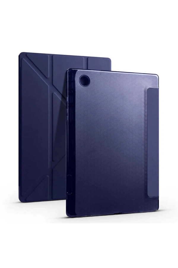 Galaxy Tab A8 10.5 SM-X200 (2021) Kılıf Zore Tri Folding Kalem Bölmeli Standlı Kılıf