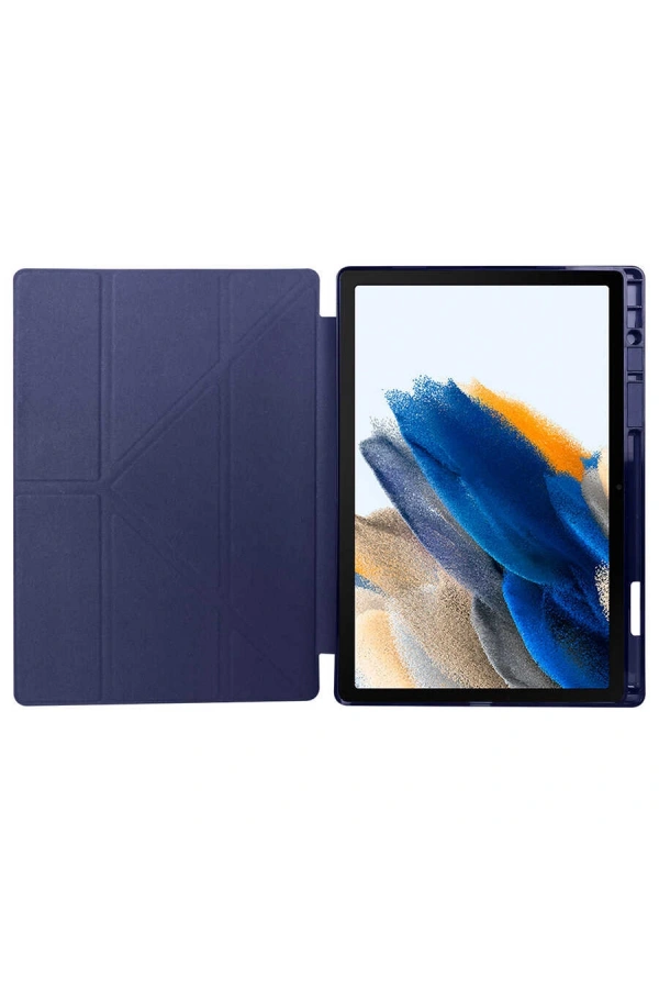 Galaxy Tab A8 10.5 SM-X200 (2021) Kılıf Zore Tri Folding Kalem Bölmeli Standlı Kılıf