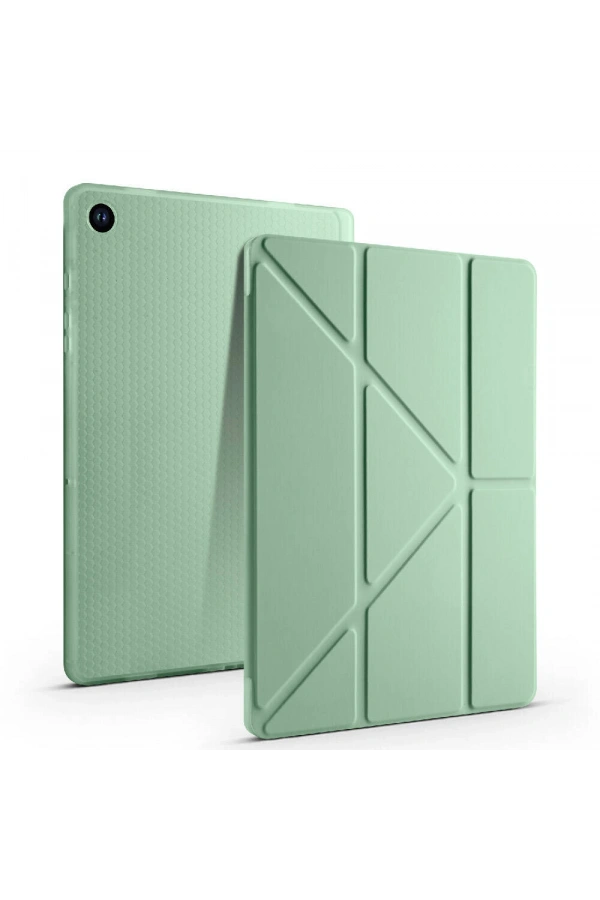 Galaxy Tab A9 Kılıf Zore Tri Folding Kalem Bölmeli Standlı Kılıf