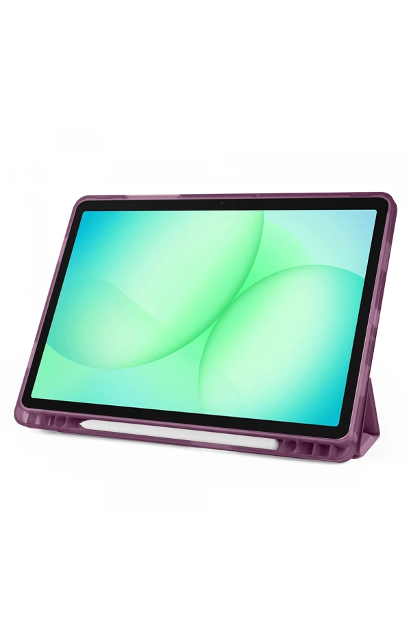 Galaxy Tab A9 Kılıf Zore Tri Folding Kalem Bölmeli Standlı Kılıf