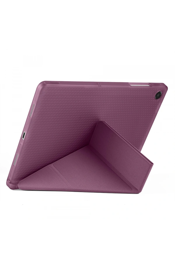 Galaxy Tab A9 Kılıf Zore Tri Folding Kalem Bölmeli Standlı Kılıf