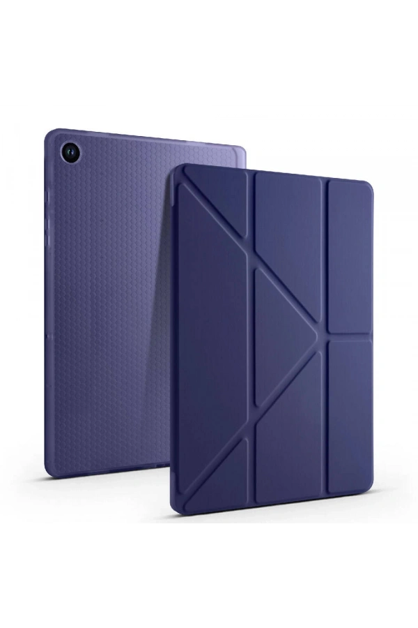 Galaxy Tab A9 Kılıf Zore Tri Folding Kalem Bölmeli Standlı Kılıf
