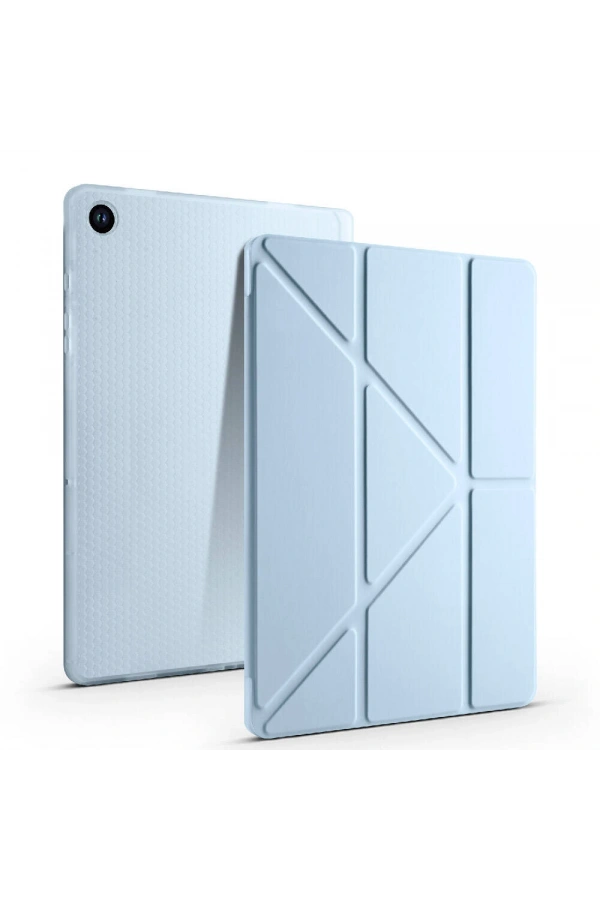 Galaxy Tab A9 Kılıf Zore Tri Folding Kalem Bölmeli Standlı Kılıf