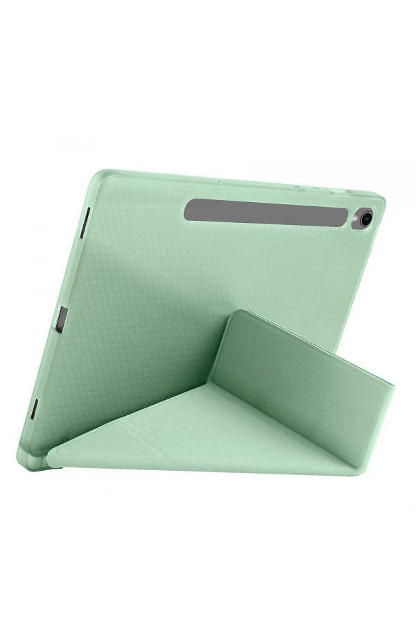 Galaxy Tab S10 FE Kılıf Zore Tri Folding Kalem Bölmeli Standlı Kılıf