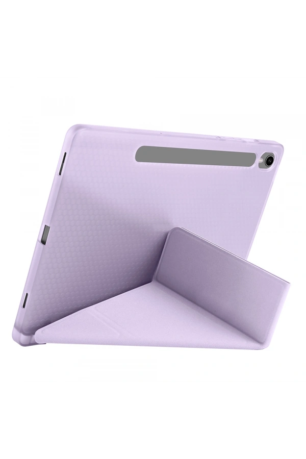 Galaxy Tab S10 FE Kılıf Zore Tri Folding Kalem Bölmeli Standlı Kılıf
