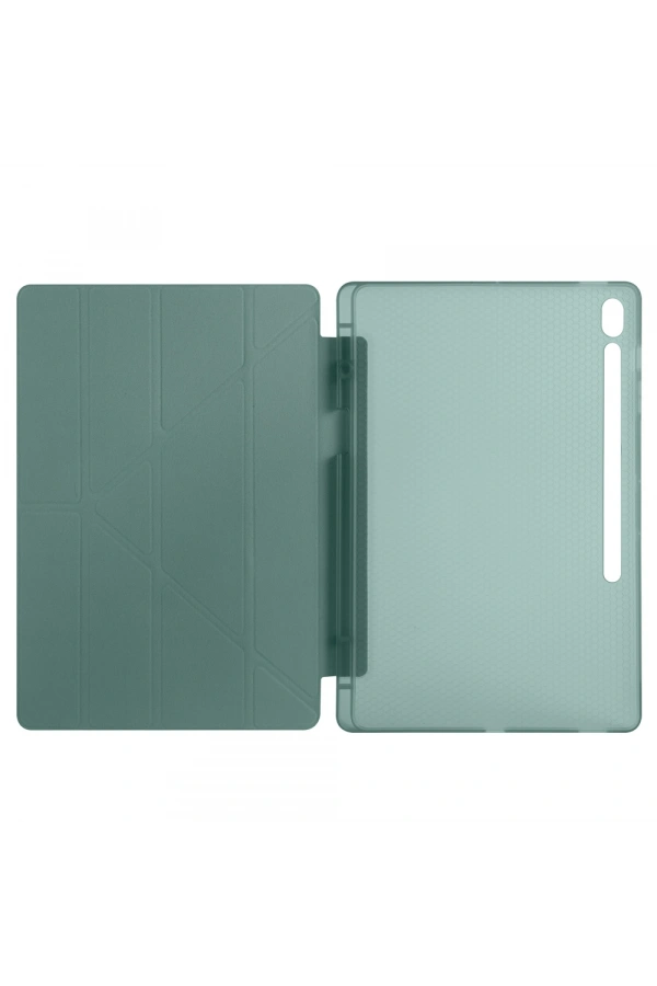 Galaxy Tab S10 FE Plus Kılıf Zore Tri Folding Kalem Bölmeli Standlı Kılıf