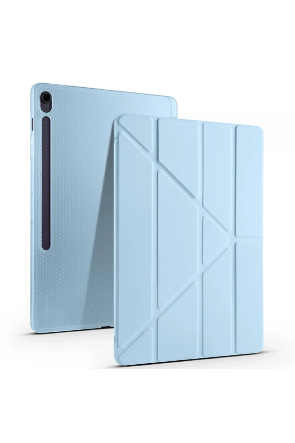 Galaxy Tab S10 FE Plus Kılıf Zore Tri Folding Kalem Bölmeli Standlı Kılıf