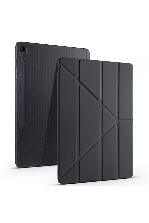 Galaxy Tab S10 FE Plus Kılıf Zore Tri Folding Kalem Bölmeli Standlı Kılıf