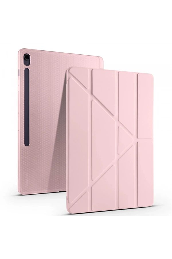 Galaxy Tab S10 FE Plus Kılıf Zore Tri Folding Kalem Bölmeli Standlı Kılıf