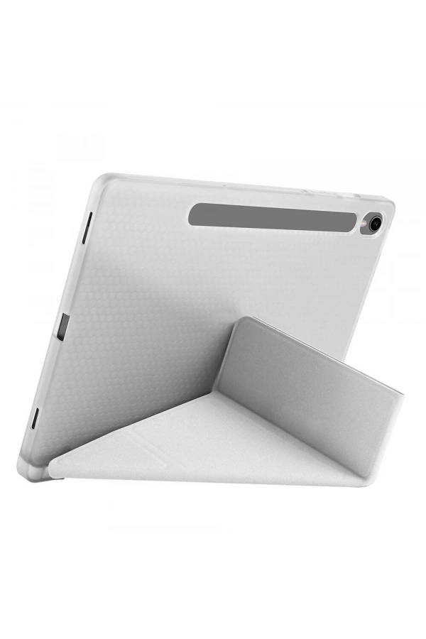 Galaxy Tab S10 Lite Kılıf Zore Tri Folding Kalem Bölmeli Standlı Kılıf