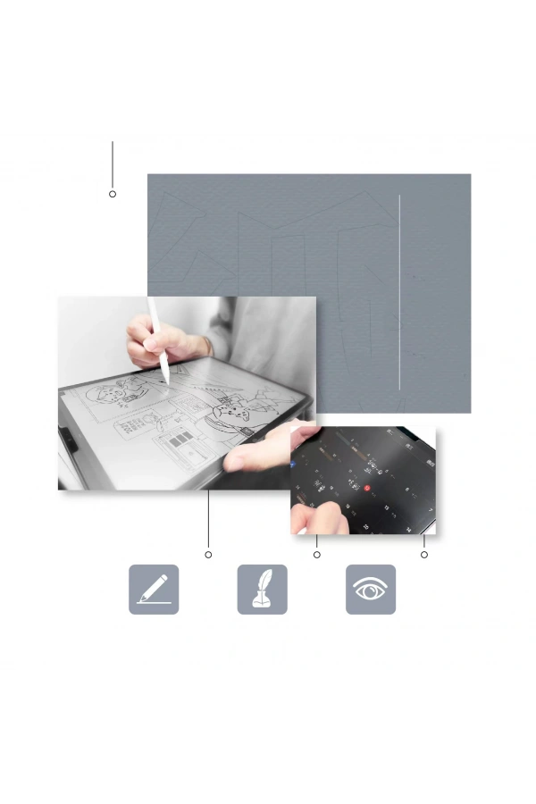 Galaxy Tab S10 Plus Kağıt Hisli Mat ​​​​​​​​​​​​​​​Zore Paper-Like Ekran Koruyucu