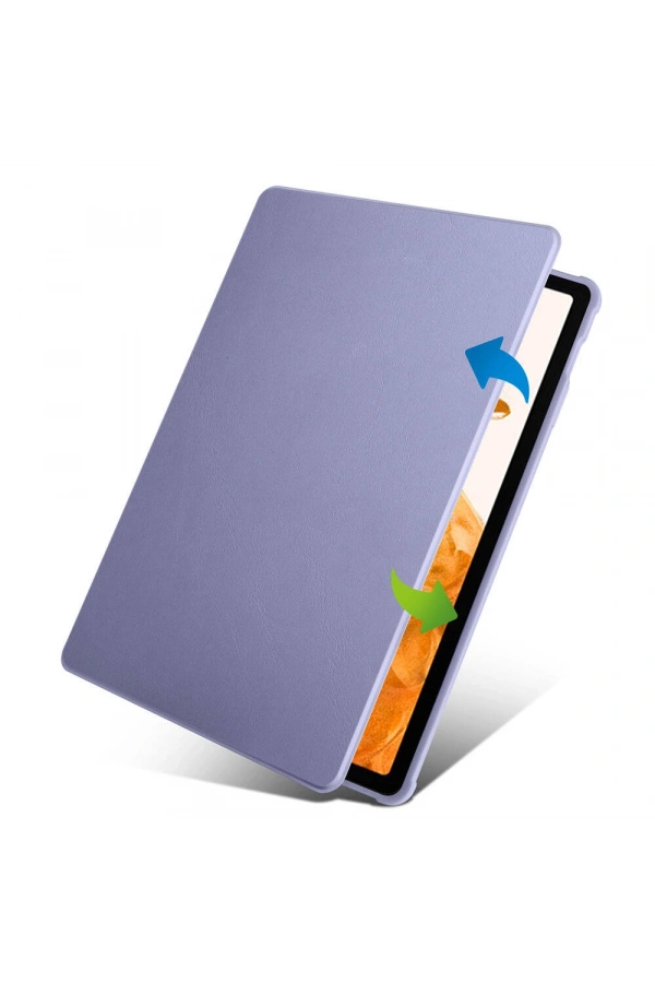 Galaxy Tab S10 Plus Kılıf Zore Termik Kalem Bölmeli Dönebilen Standlı Kılıf
