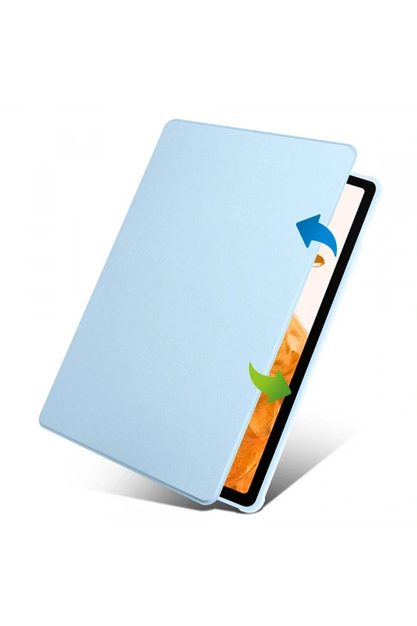 Galaxy Tab S10 Plus Kılıf Zore Termik Kalem Bölmeli Dönebilen Standlı Kılıf
