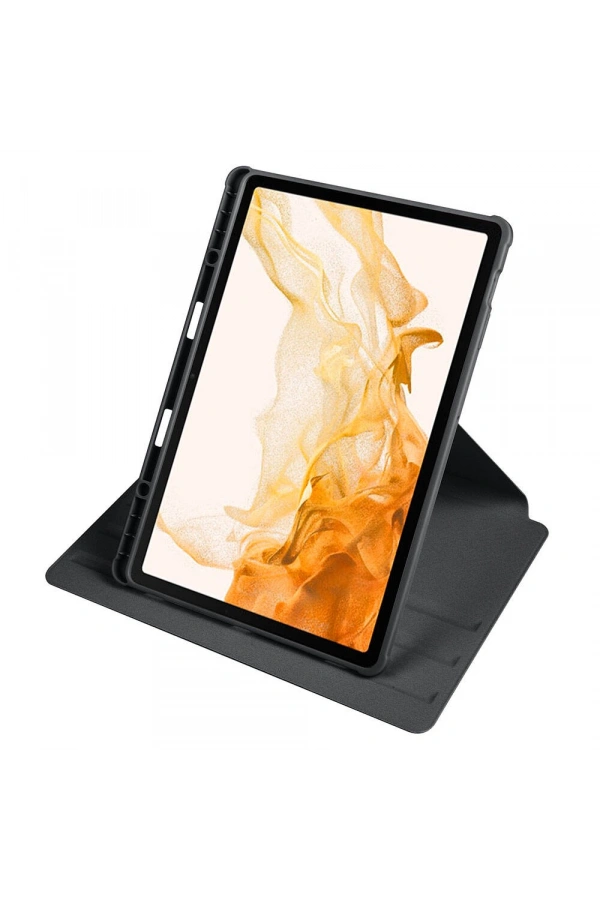 Galaxy Tab S10 Plus Kılıf Zore Termik Kalem Bölmeli Dönebilen Standlı Kılıf