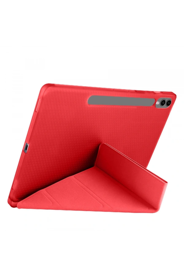 Galaxy Tab S10 Plus Kılıf Zore Tri Folding Kalem Bölmeli Standlı Kılıf