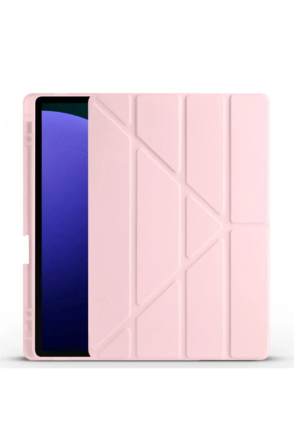 Galaxy Tab S10 Plus Kılıf Zore Tri Folding Kalem Bölmeli Standlı Kılıf