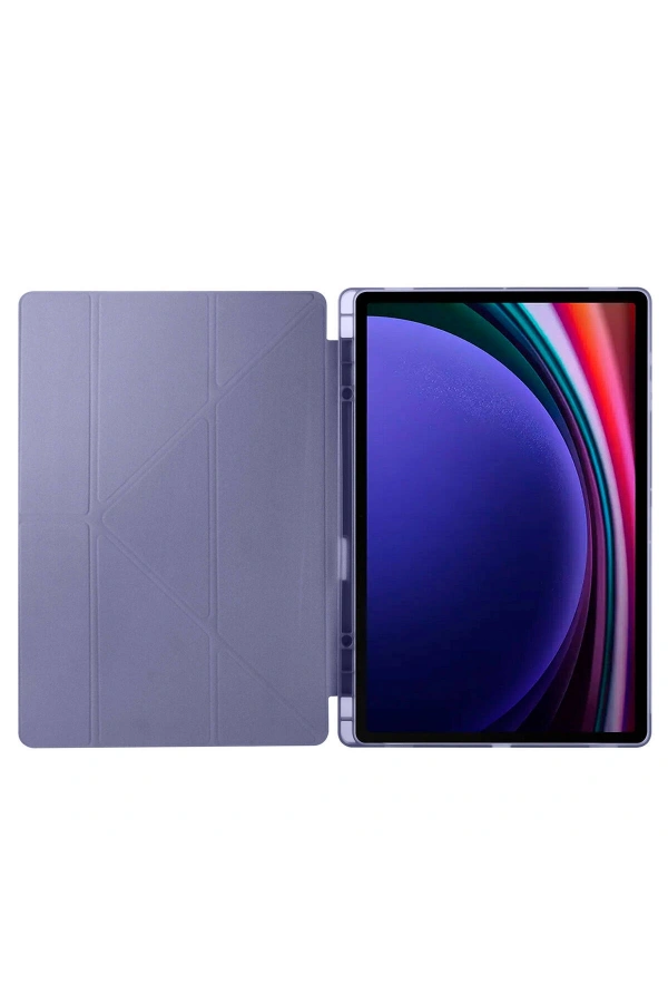 Galaxy Tab S10 Ultra Kılıf Zore Tri Folding Kalem Bölmeli Standlı Kılıf