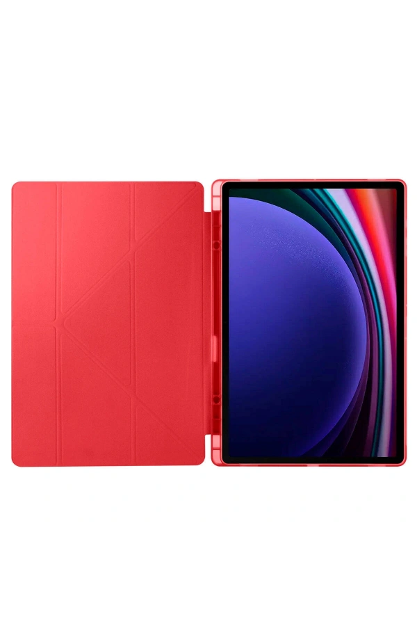 Galaxy Tab S10 Ultra Kılıf Zore Tri Folding Kalem Bölmeli Standlı Kılıf