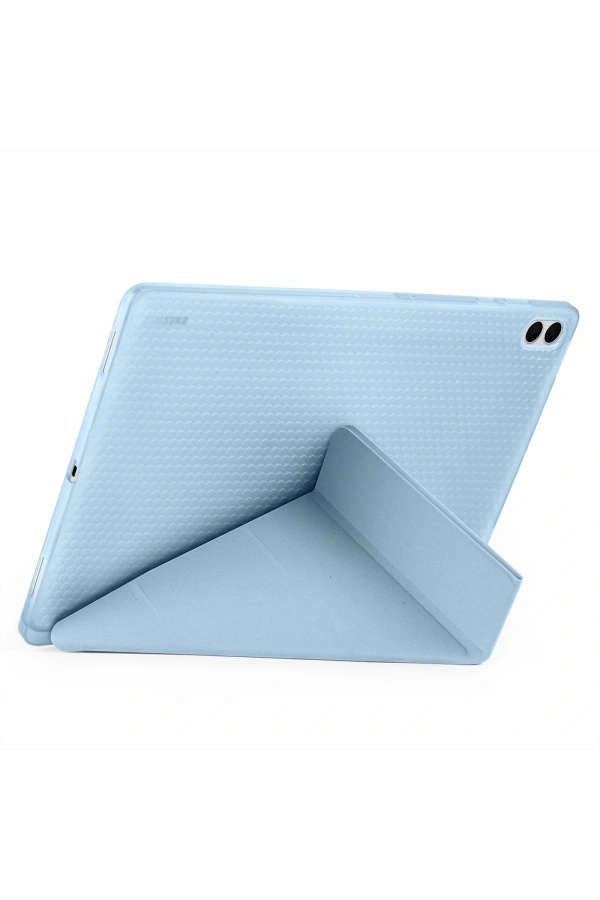 Galaxy Tab S11 Ultra Kılıf Zore Tri Folding Kalem Bölmeli Standlı Kılıf