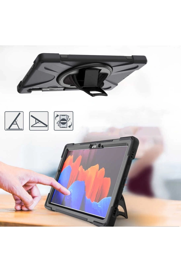 Galaxy Tab S7 Plus T970 Kılıf Zore Defender Tablet Silikon