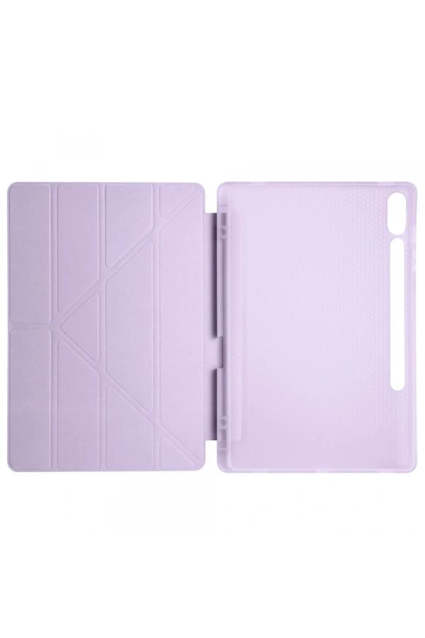 Galaxy Tab S9 FE Plus Kılıf Zore Tri Folding Kalem Bölmeli Standlı Kılıf