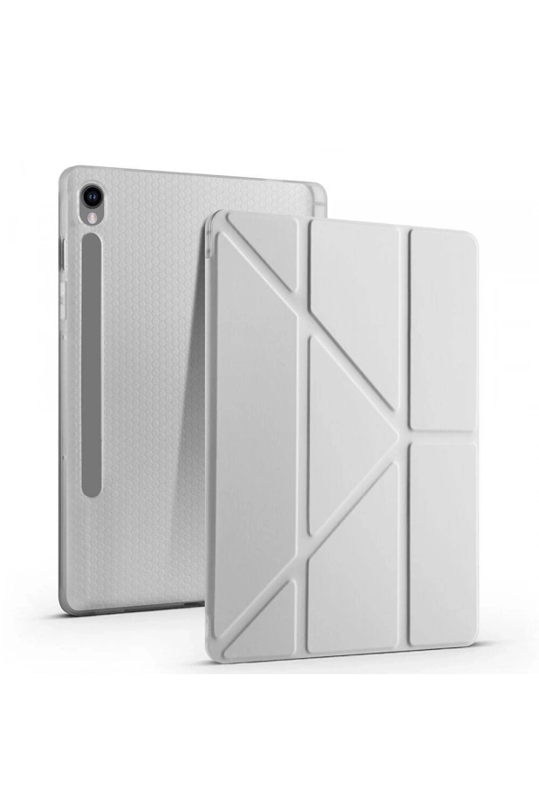 Galaxy Tab S9 Kılıf Zore Tri Folding Kalem Bölmeli Standlı Kılıf