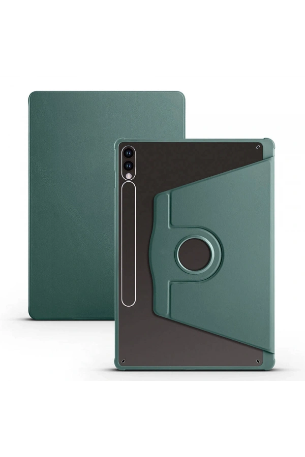 Galaxy Tab S9 Plus Kılıf Zore Termik Kalem Bölmeli Dönebilen Standlı Kılıf