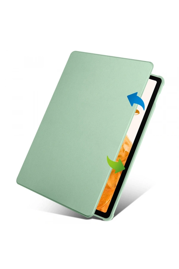 Galaxy Tab S9 Plus Kılıf Zore Termik Kalem Bölmeli Dönebilen Standlı Kılıf