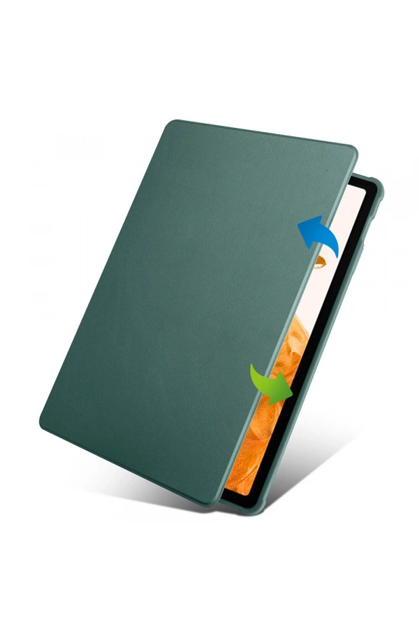 Galaxy Tab S9 Plus Kılıf Zore Termik Kalem Bölmeli Dönebilen Standlı Kılıf