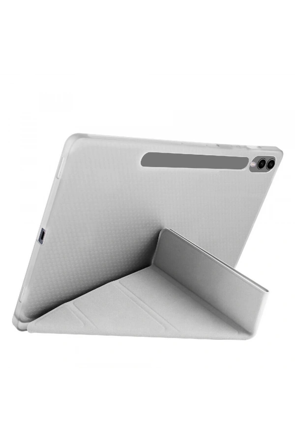 Galaxy Tab S9 Plus Kılıf Zore Tri Folding Kalem Bölmeli Standlı Kılıf