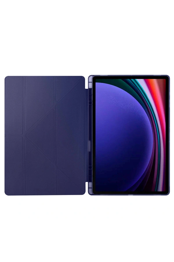 Galaxy Tab S9 Ultra Kılıf Zore Tri Folding Kalem Bölmeli Standlı Kılıf