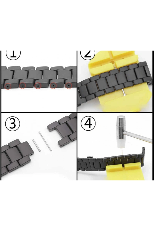 ​​Galaxy Watch 46mm (22mm) Mat Seramik Metal Kordon