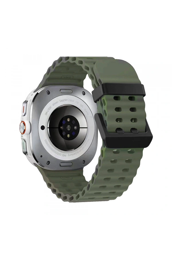 Galaxy Watch Ultra 47mm Zore KRD-118 Tırtıklı Tasarım Silikon Kordon