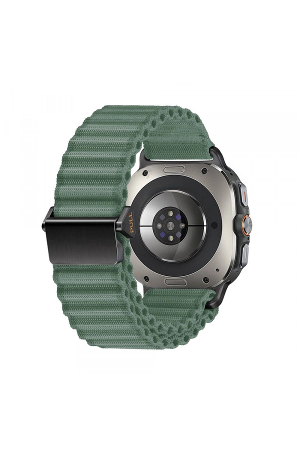 ​​Galaxy Watch Ultra 47mm Zore KRD-120 Naylon Kumaş Hasır Örgülü Kordon
