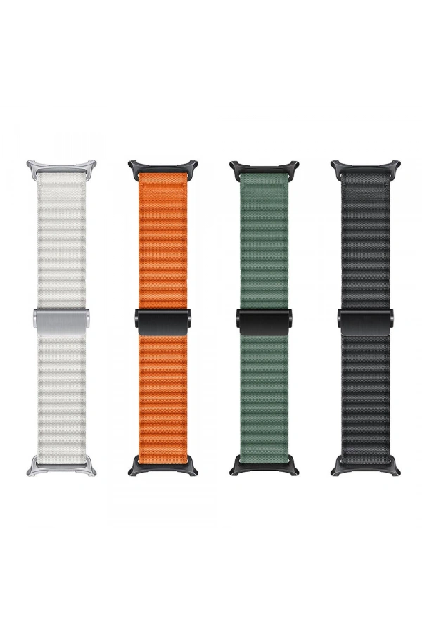 ​​Galaxy Watch Ultra 47mm Zore KRD-120 Naylon Kumaş Hasır Örgülü Kordon