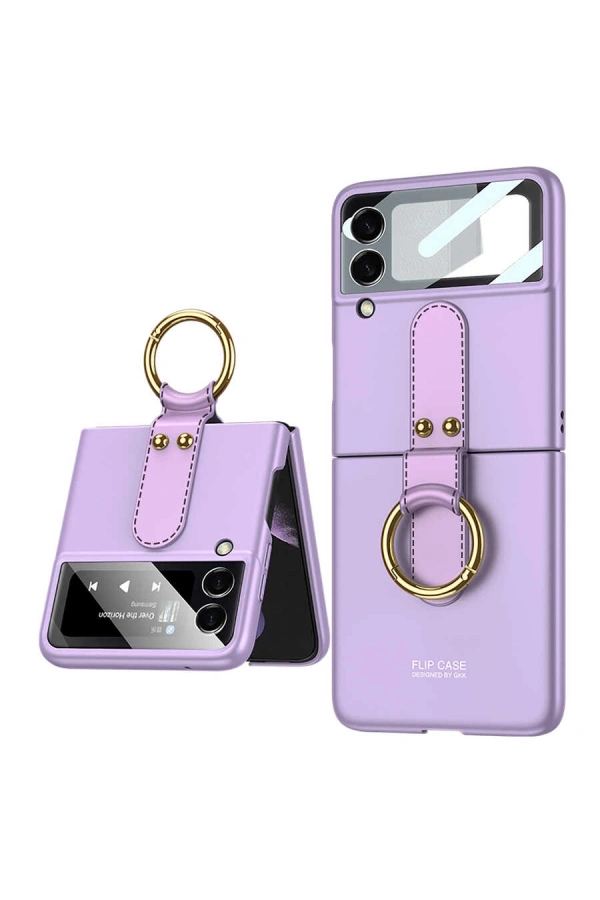 Galaxy Z Flip 3 Kılıf Zore Flip Ring Kıpta Kapak