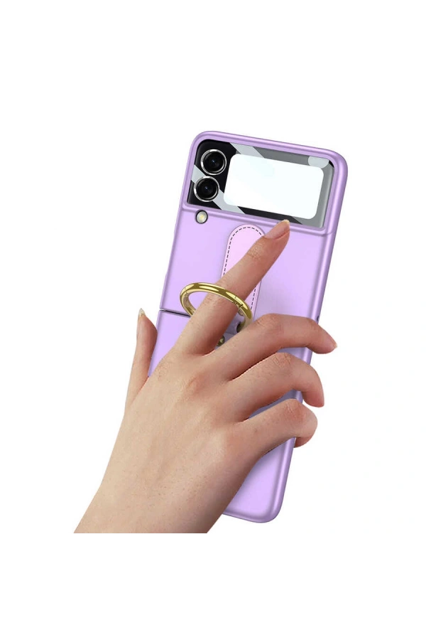 Galaxy Z Flip 3 Kılıf Zore Flip Ring Kıpta Kapak